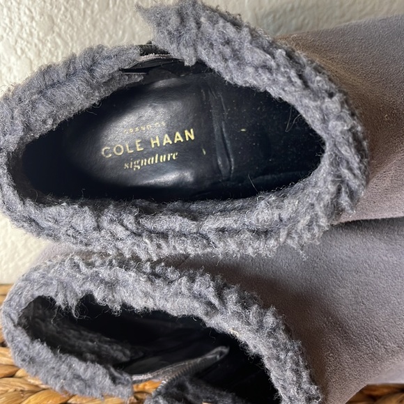 COLE HAAN | WATERPROOF SUEDE | LOW WEDGE SHOES - Picture 6 of 7